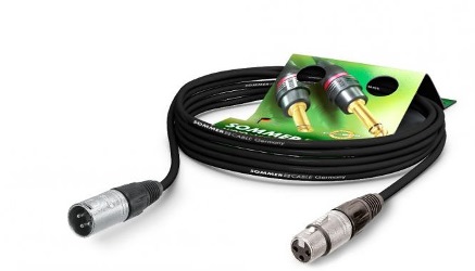 Микрофонный кабель для музыкантов XLR 3-Pin - XLR 3_PIN Sommer Cable с разъемами NEUTRIK CS01