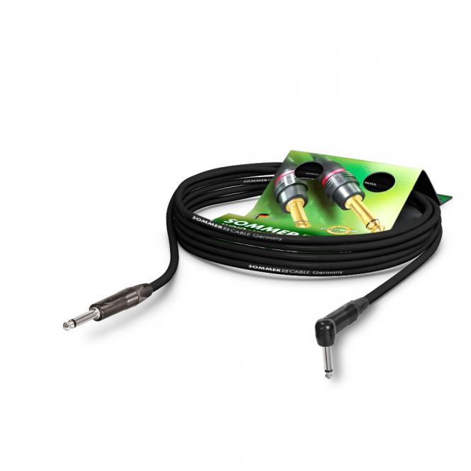 Инструментальный гитарный кабель – Sommer Cable SC-SPIRIT длина 3 метра с разъемами mono jack 6.3 мм NEUTRIK