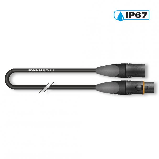 Готовый микрофонный кабель AQUA MARINEX с разъемами HICON xlr 3-pin мама - xlr 3-pin папа длина 1 метр