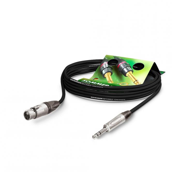 икрофонный кабель jack-xlr длина 0.5 метра Sommer Cable SC-Stahe 22 HIGHFLEX с разъемами NEUTRIK